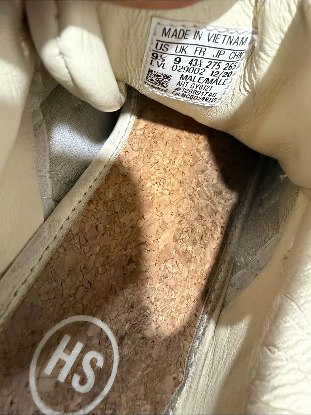adidas White and Cream Men's Sneakers